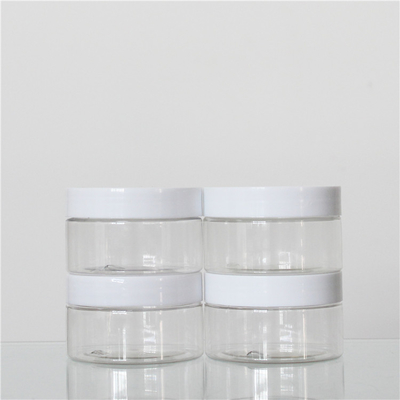 Colorful 100ml Plastic Jar , Clear Plastic Cosmetic Jars Custom Logo