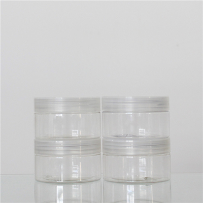 Colorful 100ml Plastic Jar , Clear Plastic Cosmetic Jars Custom Logo