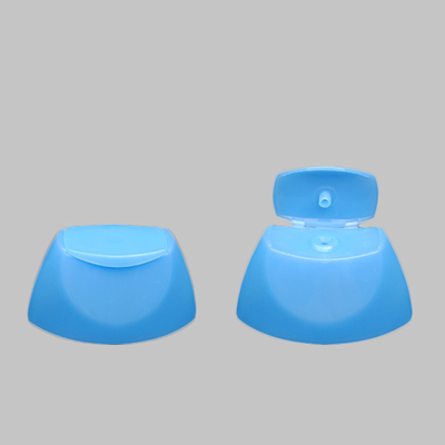 Shampoo Bottle Flip Top Plastic Caps , Oval Style Lotion Bottle Caps Closures