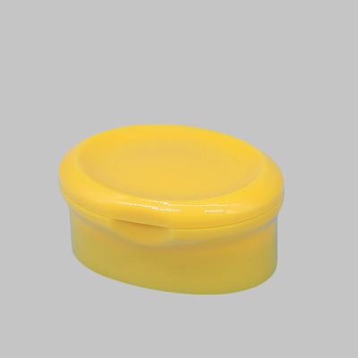 20mm Red Plastic PP Oval Flip Top Cap Snap On Cap for Shampoo Bottle