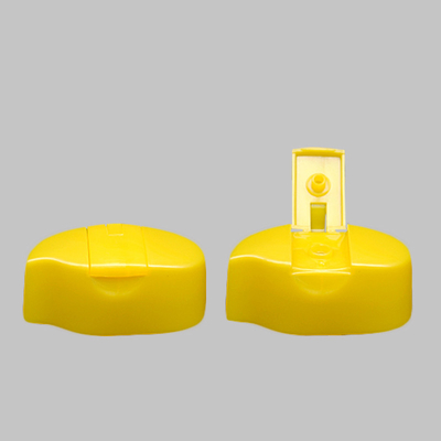 Plastic Yellow 200ml Shampoo Bottle 18mm Snap Neck Size PP Flip Top Cap Lids