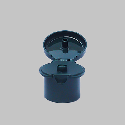 Black Plastic 28/410 Size Polish Flip Top Caps For Cosmetic Lotion Bottle