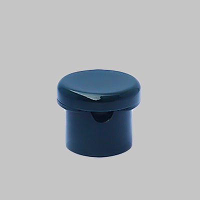 Black Plastic 28/410 Size Polish Flip Top Caps For Cosmetic Lotion Bottle
