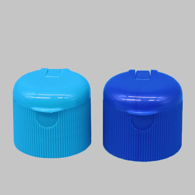 24mm 24/410 Bule And Green Round Perfume Screw Flip Top Cap With Ribbed Wall