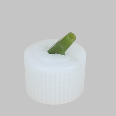 20mm 24mm 28mm White Ribbed Plastic Turret Bottle End Cap Cover
