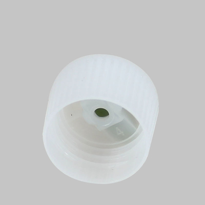 20mm 24mm 28mm White Ribbed Plastic Turret Bottle End Cap Cover