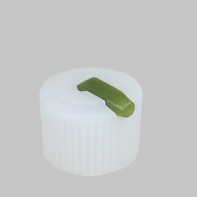20mm 24mm 28mm White Ribbed Plastic Turret Bottle End Cap Cover