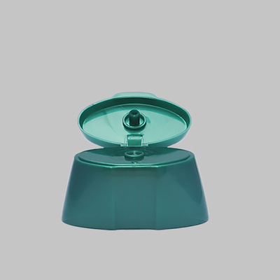 Polish Green Flip Cap Plastic Bottle Lids Wear Resistant Oval Shape