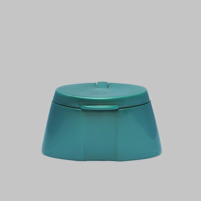Polish Green Flip Cap Plastic Bottle Lids Wear Resistant Oval Shape