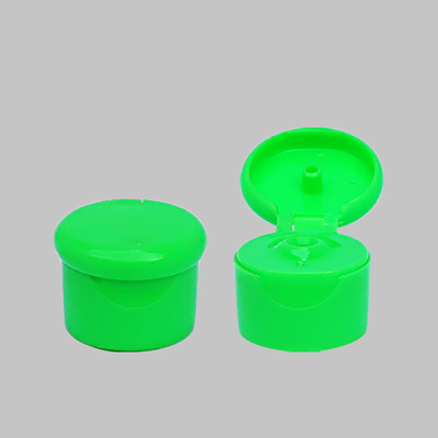 Green 24 410 Flip Top Cap Round Personal Cosmetic Bottle Flip Top Closure Caps