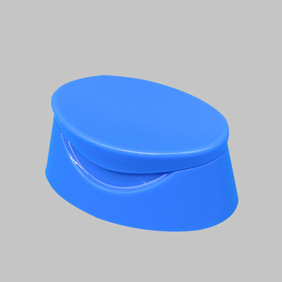 Oval Shape Plastic Flip Top Caps , 6.8g Skin Care Bottle Cap Flip Top