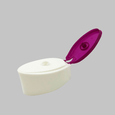 Plastic PP Material Flip Top Caps 23mm Neck Size Double Color For Shampoo Bottle