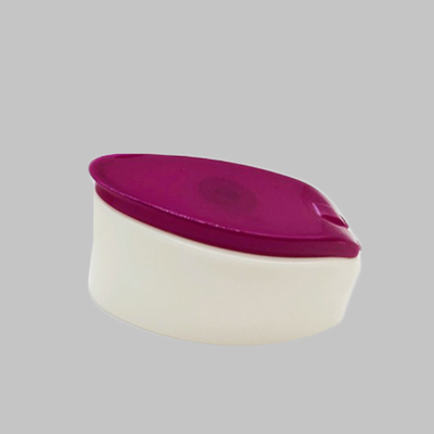 Plastic PP Material Flip Top Caps 23mm Neck Size Double Color For Shampoo Bottle