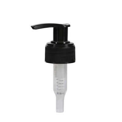 Ribbed Closure Lotion Dispenser Pump , PP / PE Hand Cream Pump Dispenser