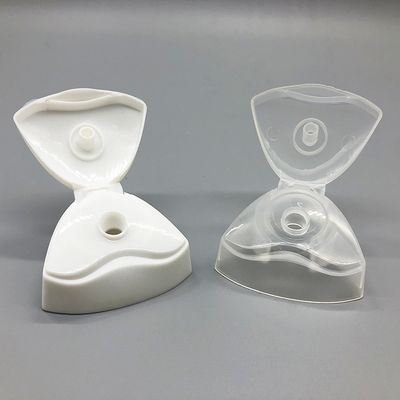 Triangle Shape Flip Top Bottle Lids , PP Flip Top Caps For Bottles