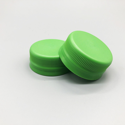 Beverage Ribbed Plastic Water Bottle Caps Non Refillable With Liner