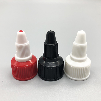 Twist Lock Top Pull Up Bottle Caps Plastic Red Push Pull Screw Cap