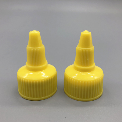Blue Plastic Twist Top Bottle Caps Closure Ribbed Surface Easy Operating