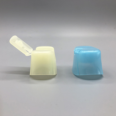 Cruved Oval Flip Top Plastic Hair Shampoo Bottle Cap 20mm Snap Neck