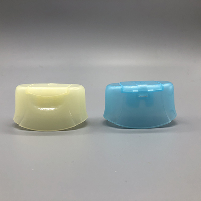 Cruved Oval Flip Top Plastic Hair Shampoo Bottle Cap 20mm Snap Neck