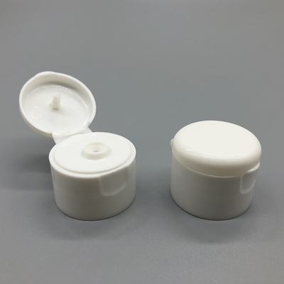 28 / 410 Plastic Bottle Flip Top Lid 3mm And 5mm Orifice White Polish Surface