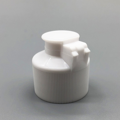 Professional Flip Top Plastic Caps Red Color PP Material 28 / 410 Size