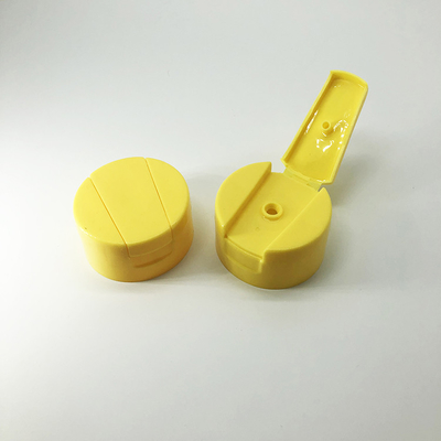 24 / 400 mm Round Shampoo Flip Top Plastic Caps , Blue Color Flip Top Bottle Lids