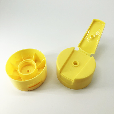 24 / 400 mm Round Shampoo Flip Top Plastic Caps , Blue Color Flip Top Bottle Lids