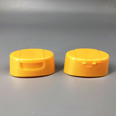 Curved Shape Flip Top Dispensing Caps 24mm Snap Size ISO9001 Approved