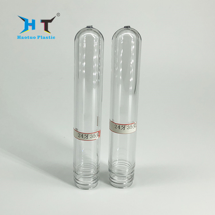 35g 24/410 Neck Clear Color Blowing Cosmetic PET Hand Wash Bottles Preform