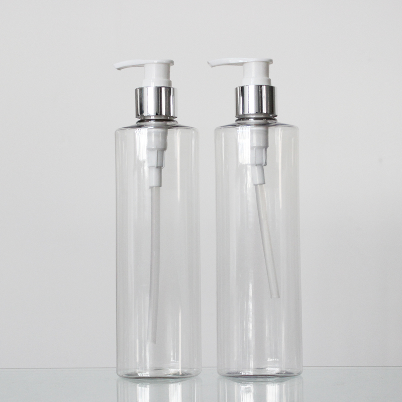 250ml Empty Plastic PET Clear Lotion Cosmetic Bottle Can Be Any Color