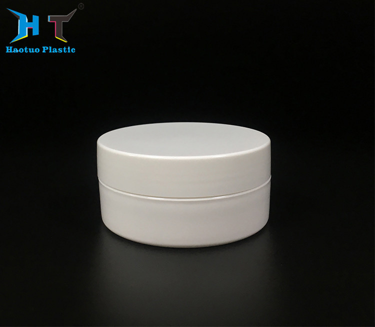 Empty PP Plastic Jars 80ml , Waterproof Round Matte Single Wall Jars