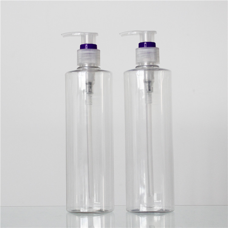 300ml Oval Shape Empty Lotion Customized Personal Care Plastic Bottle With Pump