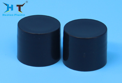 20 / 410 Black Plastic Screw Caps Non Spill Foam Liner Or Indcution Liner