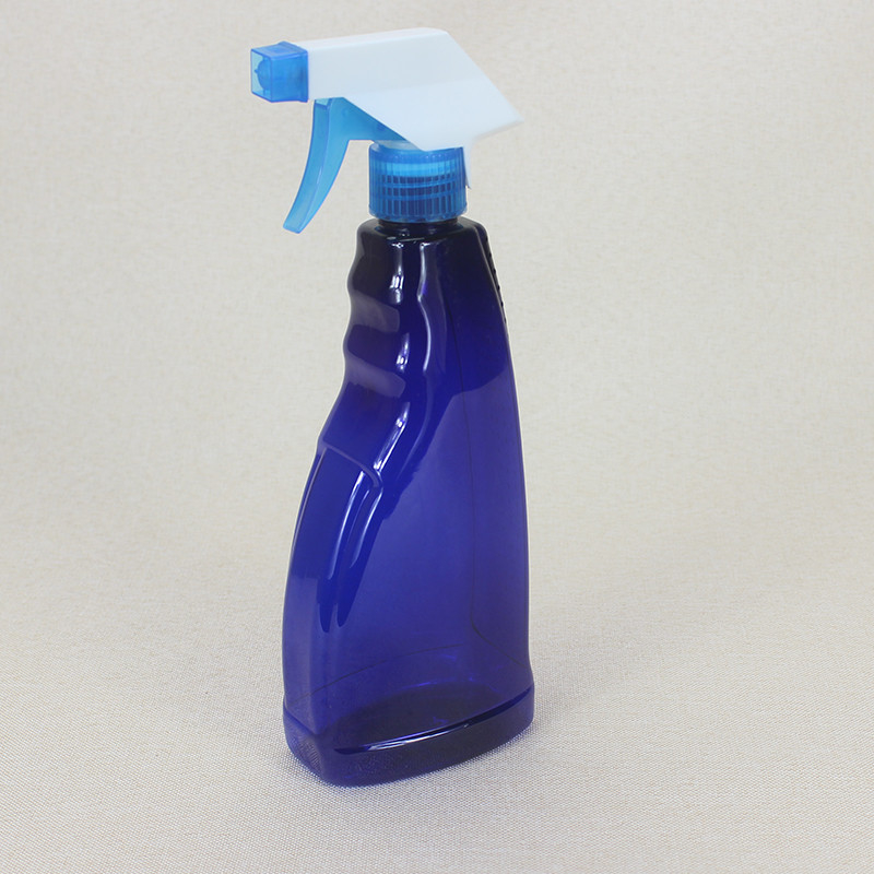 500ml Blue Garden PET Plastic Cosmetic Bottles Trigger Sprayer Logo Allowed