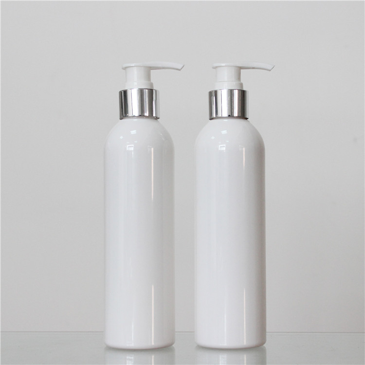 Round Shape Plastic Cosmetic Bottles , 250ml Plastic Bottle 28mm Neck Size