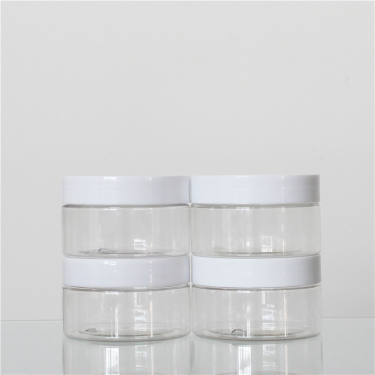 Colorful 100ml Plastic Jar , Clear Plastic Cosmetic Jars Custom Logo
