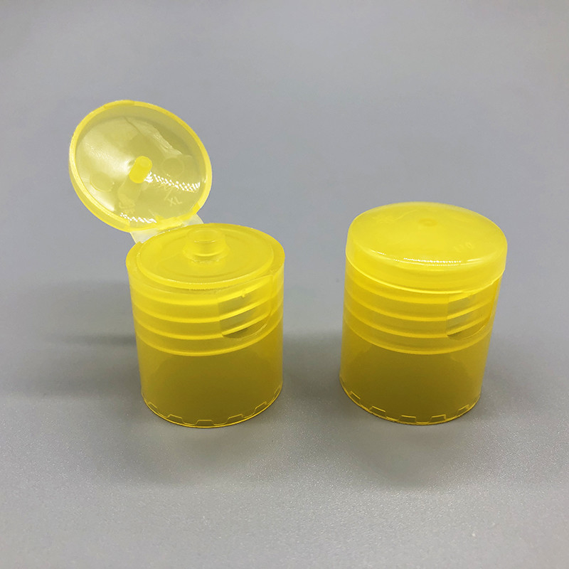 22/415 Orange and Yellow Color Polish Dispenser Flip Top Bottle Cap