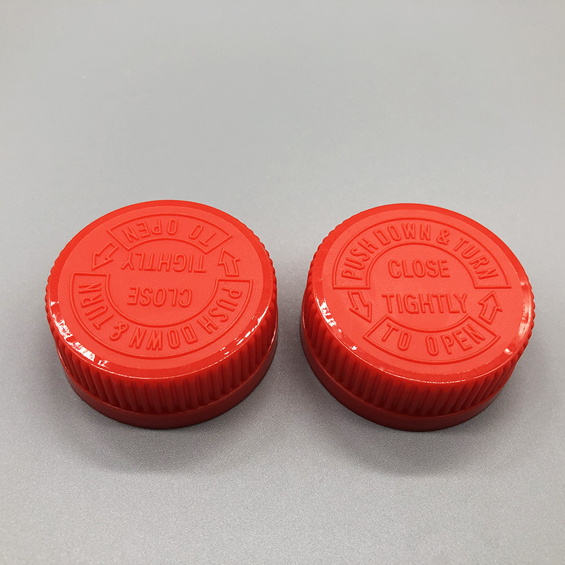 CRC Child Proof Cap , Pill Capsule Bottle Small Plastic Vials Screw Caps