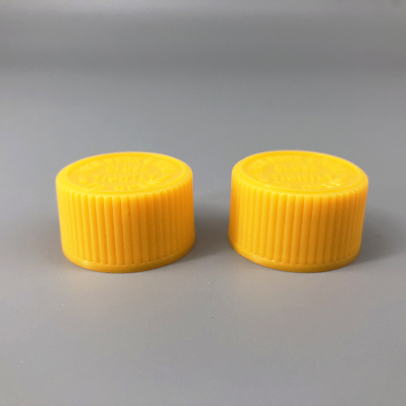 Matte Gray Plastic Bottle Screw Caps Child Resitant Container Screw Closure Caps